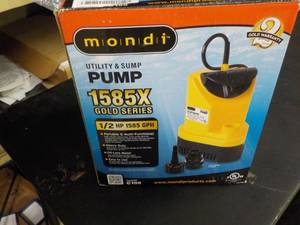 lot 163 image: Mondi Utility and Sump Pump 1585 go...