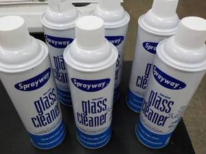lot 248 image: SprayWay Glass Cleaner 6 cans, 19 ...