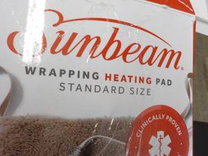 lot 265 image: Sunbeam Wrapping Heating Pad...