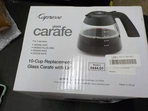 lot 275 image: Capresso 10 cup Replacement Glass C...