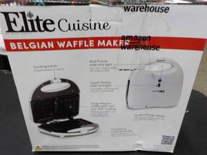 lot 276 image: Elite Cuisine Belgian Waffle Maker...