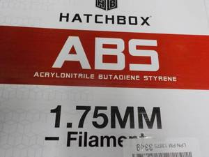 lot 301 image: Hatchbox ABS 1.75 mm Filament, 1.0 ...