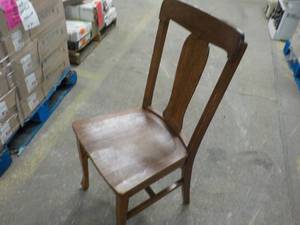 lot 334 image: Wooden Chair...