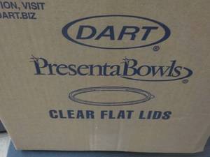 lot 364 image: 7 cases Presenta Bowls Clear flat L...
