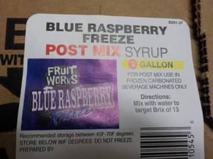 lot 516 image: Blue Raspberry Freeze Concentrate