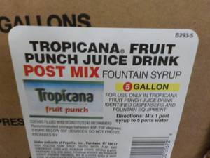lot 520 image: Tropicana Fruit Punch Concentrate