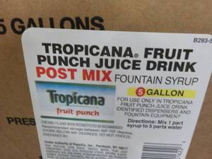 lot 521 image: Tropicana Fruit Punch Concentrate