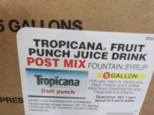lot 522 image: Tropicana Fruit Punch Concentrate