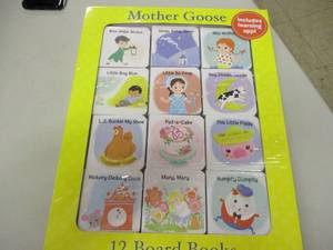 lot 19 image: 12 Mother Goose Board Books new in...
