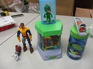 lot 25 image: PJ Masks Toy, Camel Bak Water Bottl...