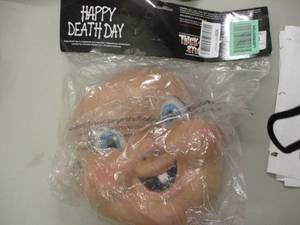 lot 109 image: Happy Death Day Baby Mask...
