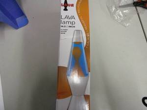lot 139 image: 14.5 Inch Lava Lamp Silver Base...