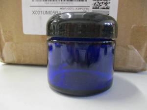 lot 210 image: 2 Mini Blue Jar 24 count...