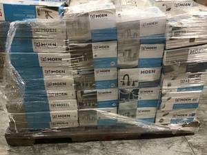 lot 1 image: PALLET WITH MOEN FAUCETS FOR PARTS SEE PICS