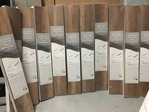lot 46 image: LOT WITH 11 CASES OF PERGO XP Southern Grey Oak 10 mm T x 6.14 in. W x 47.24 in. L Laminate Flooring (16.12 sq. ft.  case) SEE PICS