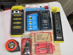 lot 30 image: 5B New Tools, Drill Bits, Screwdr...