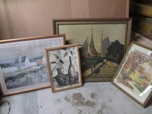 lot 53 image: Loc 12 Lot of (4) Framed Pictures - V...