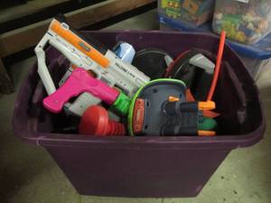 lot 115 image: 9C Tote Filled With Misc. Toys...