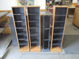 lot 31 image: CD storage racks