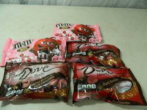 New Dove Chocolates and M and Ms