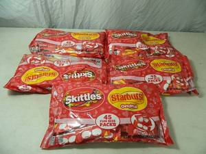 5 New Bags of Starbursts and Skittles