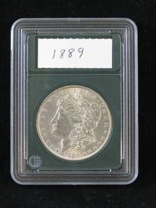 lot 11 image: 1889-P Morgan Silver Dollar