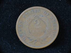 lot 17 image: 1865 US 2-Cent Piece