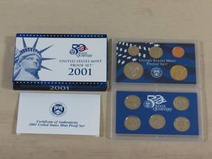 lot 20 image: 2001 10 Coin US Proof Set