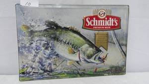 lot 10 image: Schmidt Tin Sign Bass