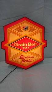lot 23 image: Grain Belt Light Sign