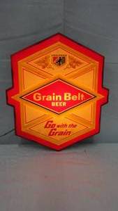 lot 27 image: Grain Belt Light Sign