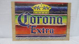 lot 29 image: Wooden Corona Extra Sign