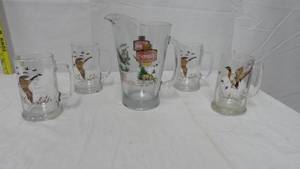 lot 61 image: Vintage Schmidt Pitcher & Glasses
