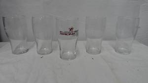 lot 64 image: Budweiser NASCAR Glasses