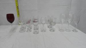 lot 68 image: Lot of Wine Glasses
