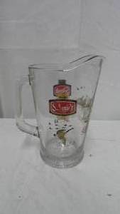 lot 70 image: Vintage Glass Schmidt Pitcher