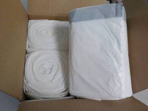 lot 26 image: 200 - 8 gallon white Drawstring Bag...