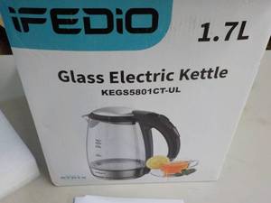 lot 29 image: IFEDIO 1.7 L Glass Electric Kettle...