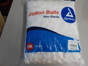 lot 37 image: Large Bag of Dynarex Cotton Balls...