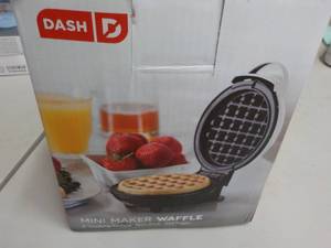 lot 154 image: Dash Mini Waffle Maker...