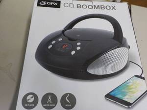 lot 161 image: GPX CD Boombox...