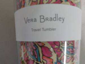 lot 210 image: Vera Bradley Travel Tumbler...