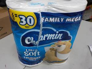 lot 211 image: Charmin Family Mega Toilet Paper...