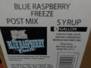 lot 224 image: 3 Gallon Blue Raspberry Freeze Post...