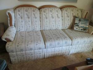 lot 36 image: Couch With Lighthouse Pillow Match...