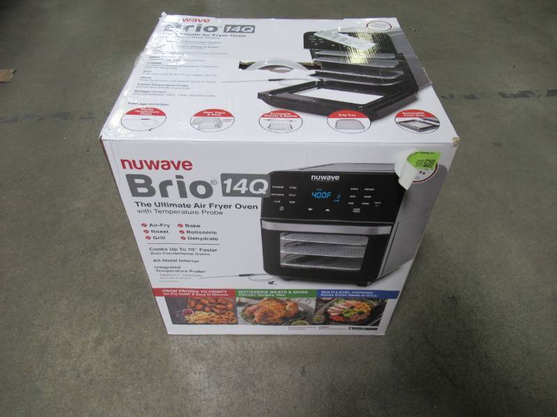 lot 727 image: NUWAVE BRIO 14-Quart Large Capacity Air Fryer Oven 38001