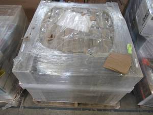 lot 106 image: Entire Pallet - Nantucket Pavers Patio-on-a-Pallet 10 ft. x 10 ft. Concrete Tan Variegated Basketweave Yorkstone Paver 31034