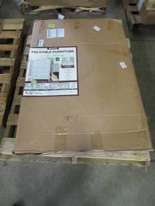 lot 116 image: Achim EZ Home Solutions 5-Drawer White Foldable Tall Dresser FFR105WH01