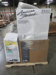 lot 120 image: WHOLESALE MIXED PALLET OF TOILETS AND TOILET TANKS