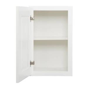 lot 126 image: Design House Brookings Plywood Ready to Assemble Shaker 15x24x12 in. 1-Door Wall Kitchen Cabinet in White 561548